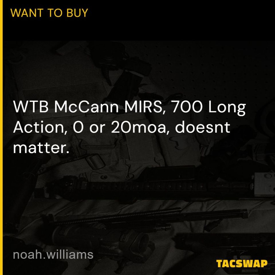 Post 1 - WTB: McCann MIRS for MK13