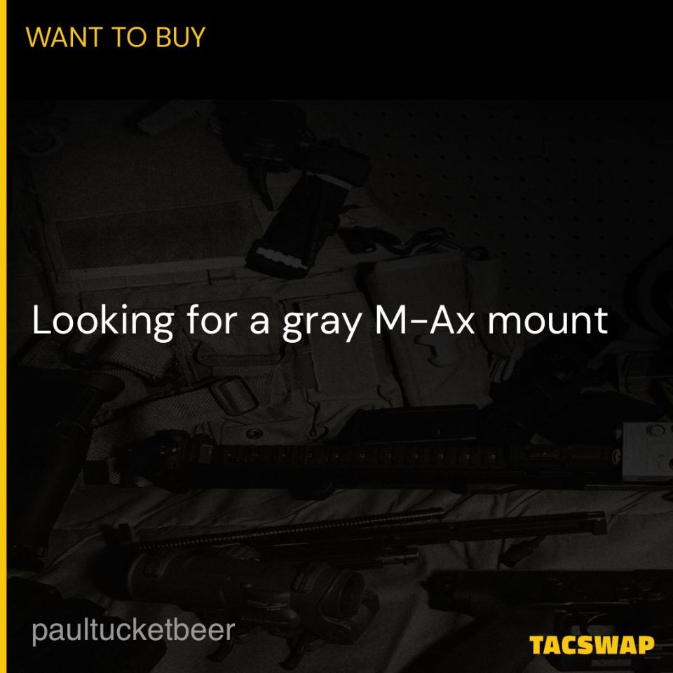 Post 1 - Gray S&S M-Ax mount 