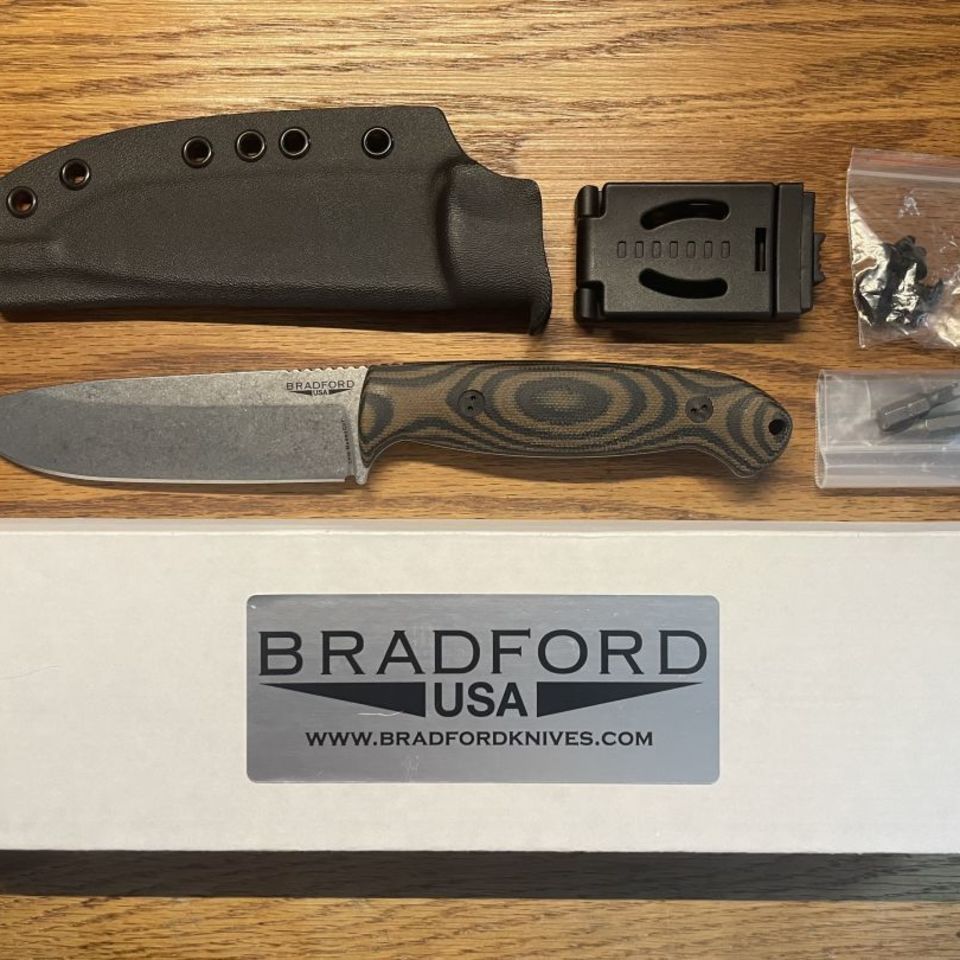 Post 1 - *New and unused* Bradford Guardian 5.5 Knife, 5.05" inch (Magnacut  steel blade)