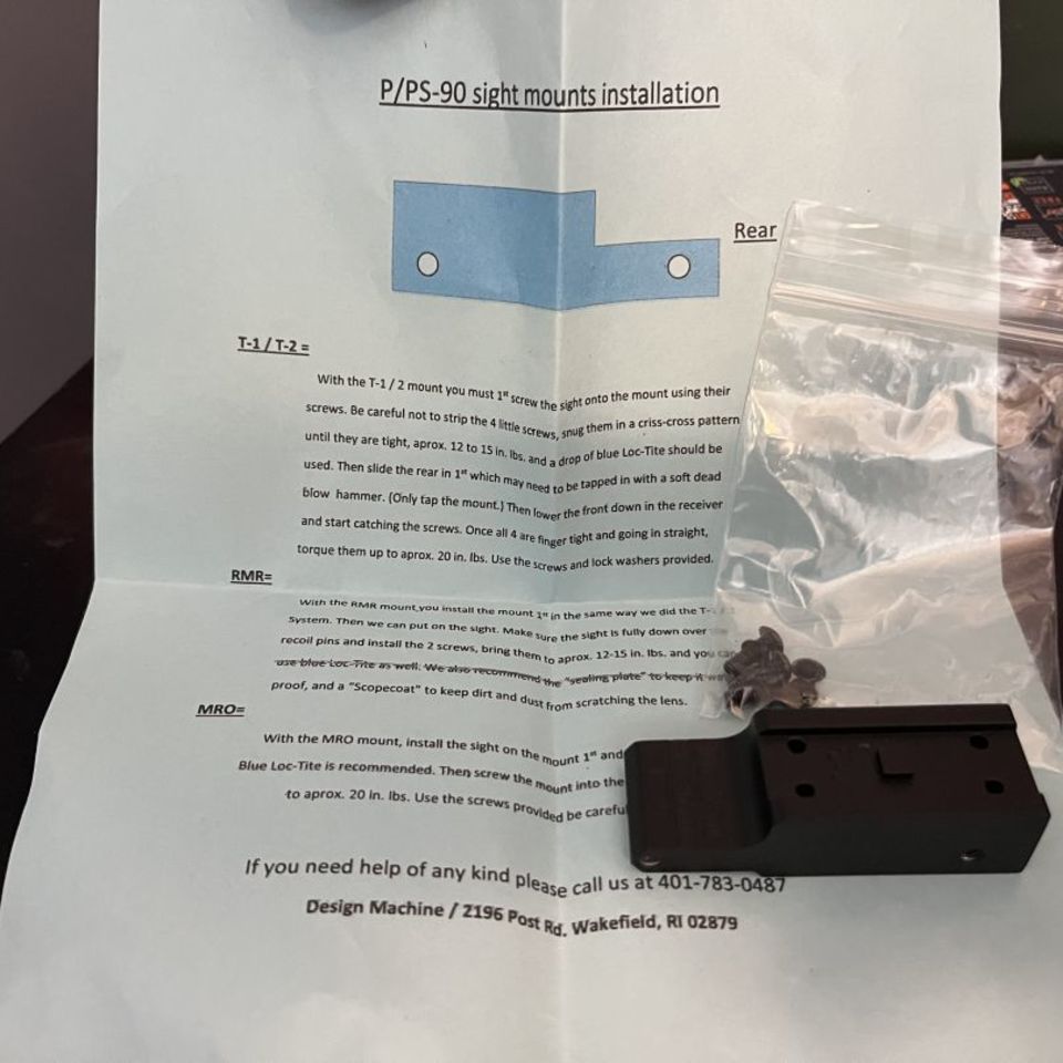 Post 1 - P90 micro foot print low mount