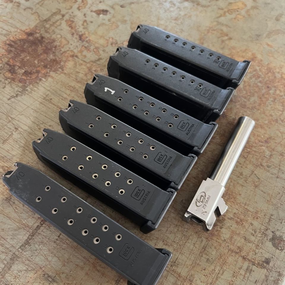 Post 1 - Glock magazines and barrel  