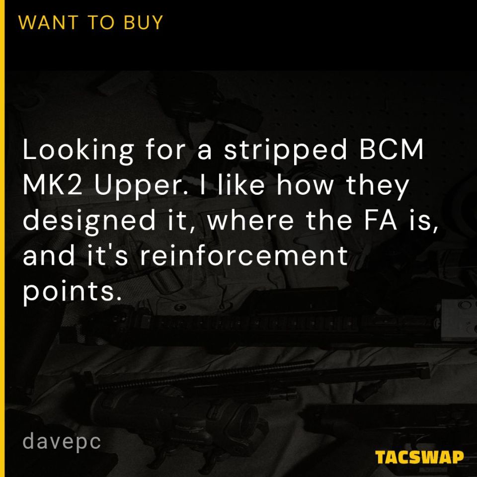 Post 2 - BCM MK2 Stripped Upper