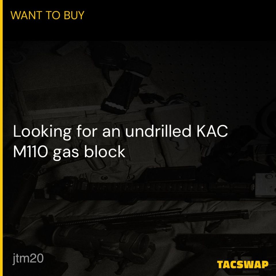 Post 1 - KAC M110 Gas Block