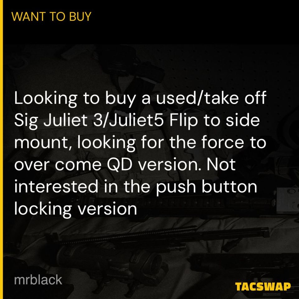 Post 2 - Sig Juliet3/5 FTS mount 