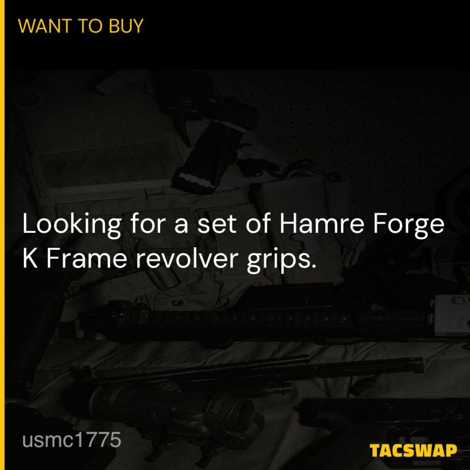 Post 1 - Hamre Forge K Frame grips