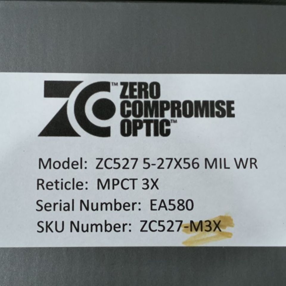 Post 1 - Zero Compromise ZC527