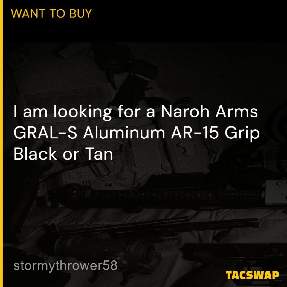 Post 4 - WTB Naroh Arms GRAL-S Grip