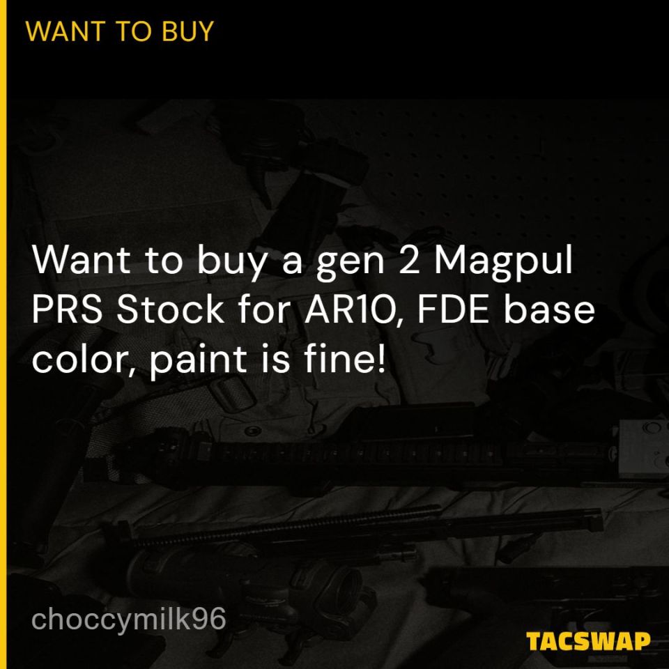 Post 5 - Magpul Gen 2 AR10 PRS FDE