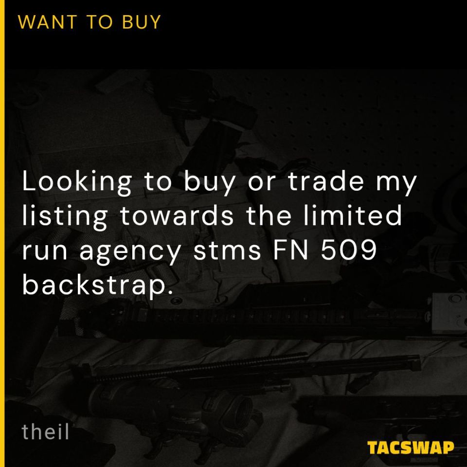 Post 2 - WTB angency arms FN  backstrap