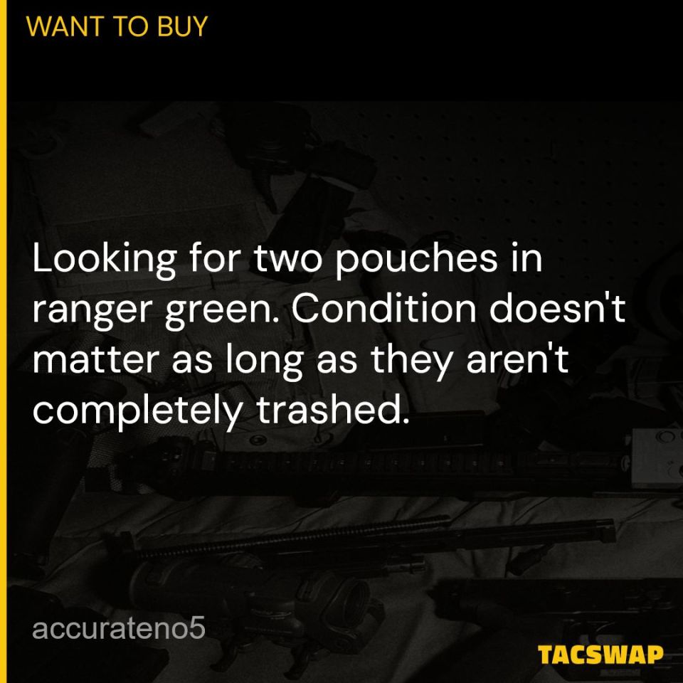 Post 1 - WTB: BAE Eclipse SAW Pouch RG