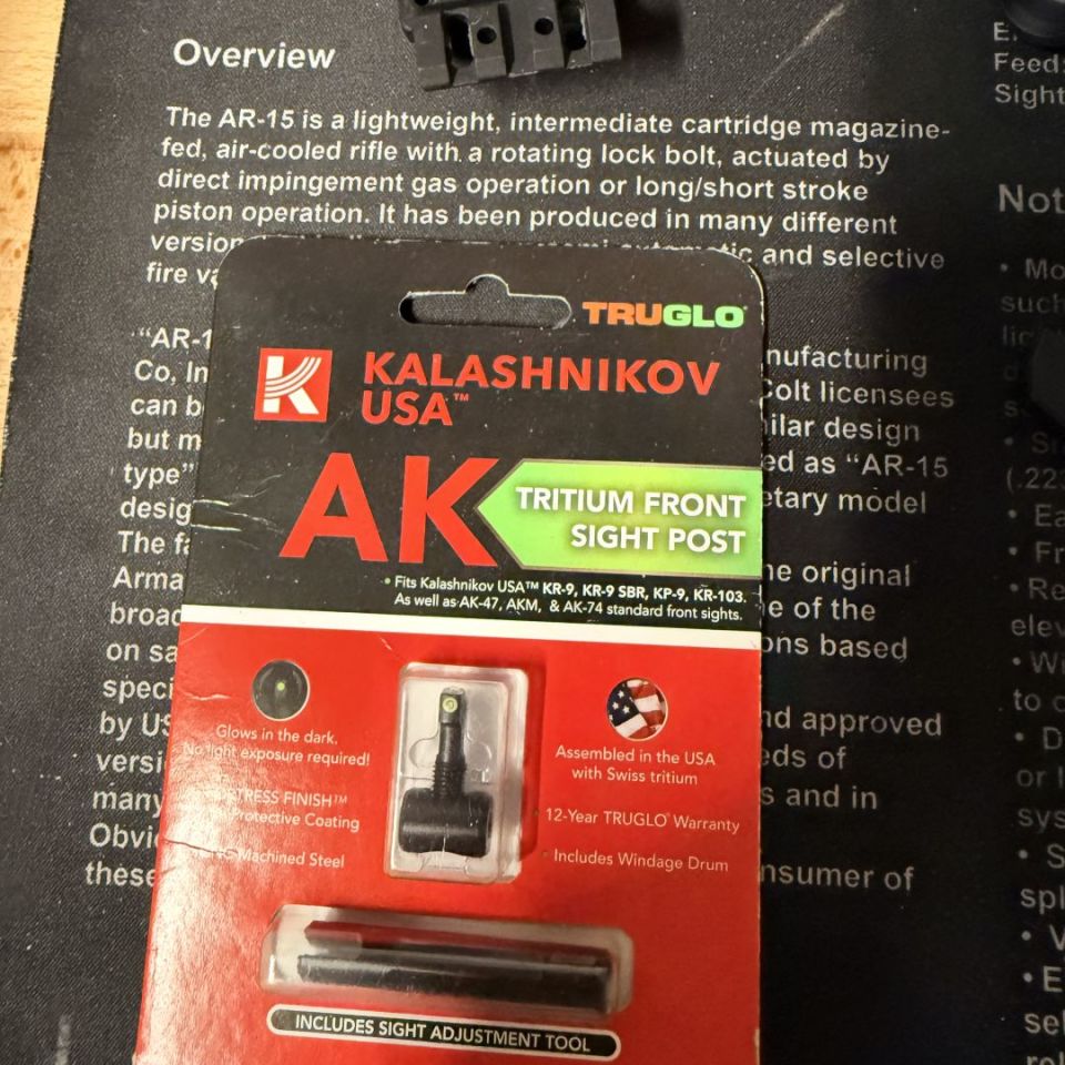 Post 3 - Kalashnikov USA Front Sight 