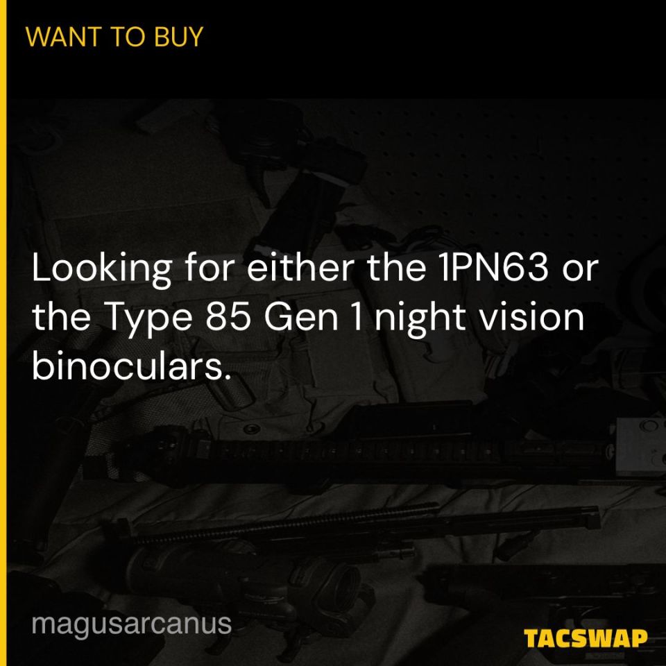 Post 1 - WTB 1PN63/Type 85 NVD