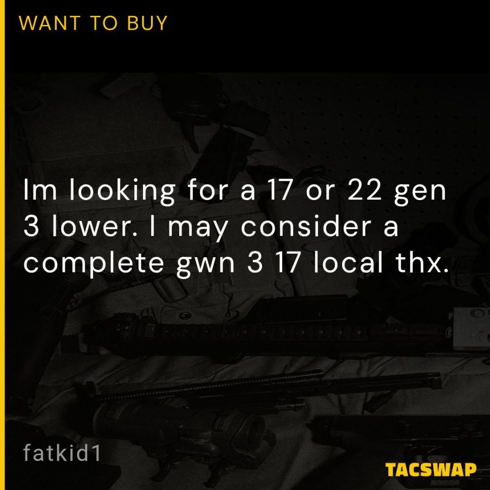 Post 1 - Glock 17 or 22 gen 3