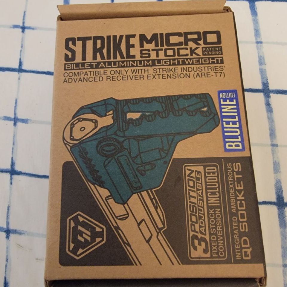 Post 3 - strike industries micro stock in blue NIB