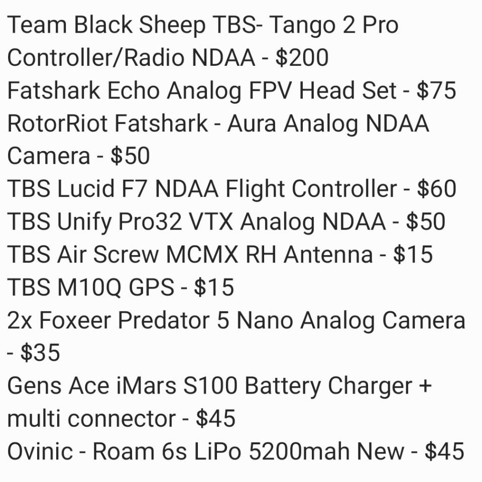 Post 1 - FPV Drone Stack NDAA