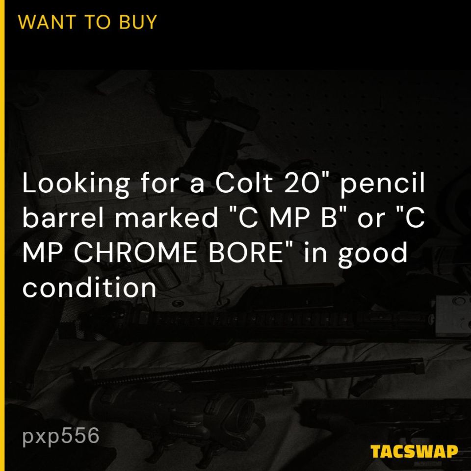 Post 3 - Colt 20" Pencil Barrel M16A1