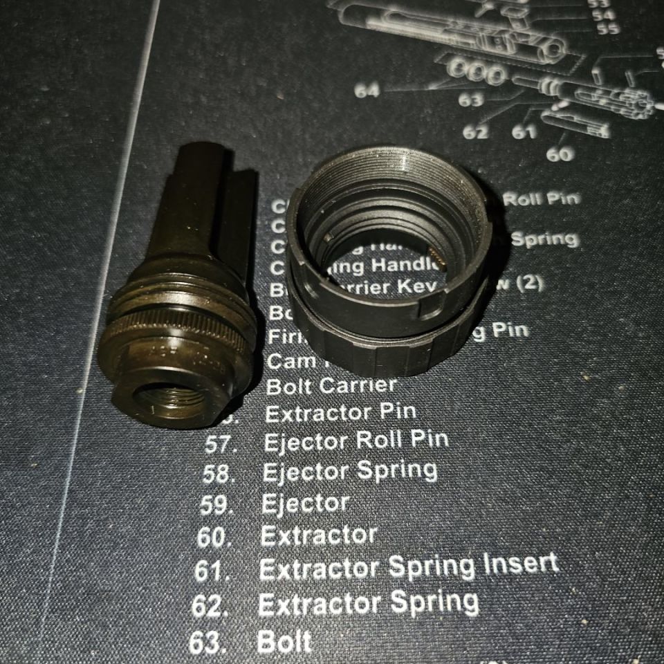 Post 1 - Sico asr flash hider and mount