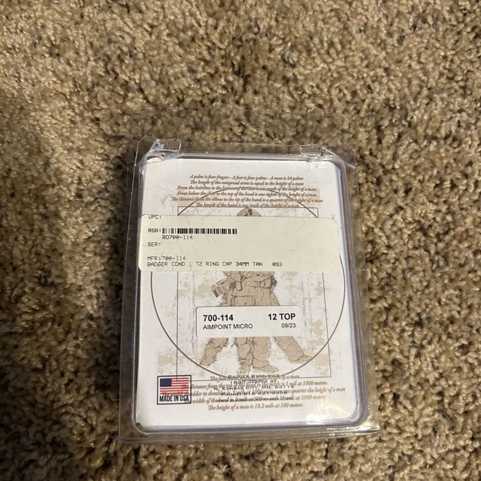 Post 1 - Badger ordnance cond 1 T2 ring