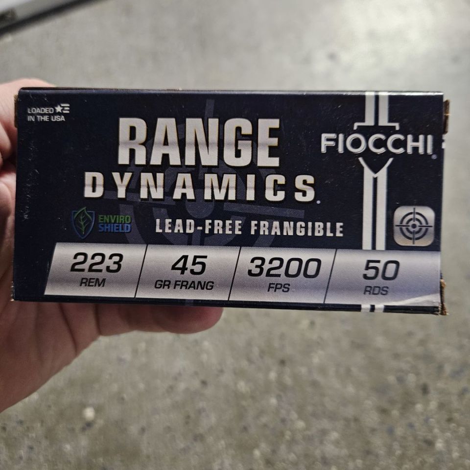 Post 2 - Fiocchi .223 frangible ammo