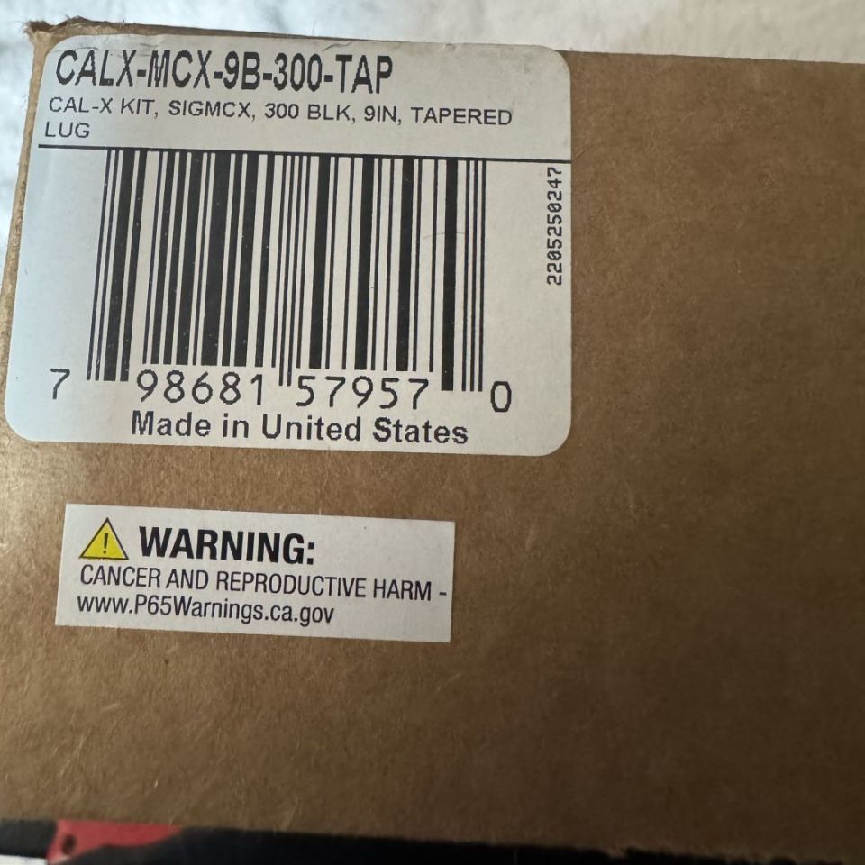 Post 5 - Sig MCX Virtus 9 300blk barrel