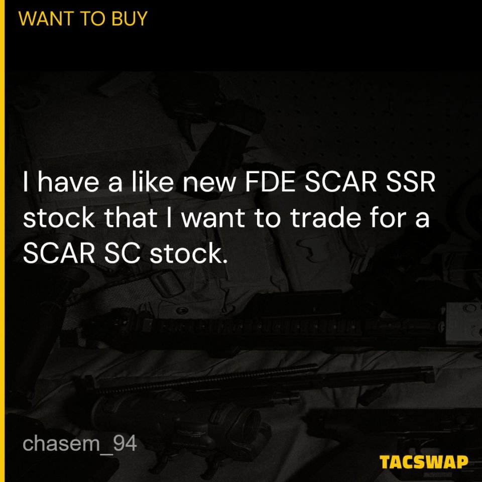 Post 3 - WTT SCAR SSR stock -> SC stock