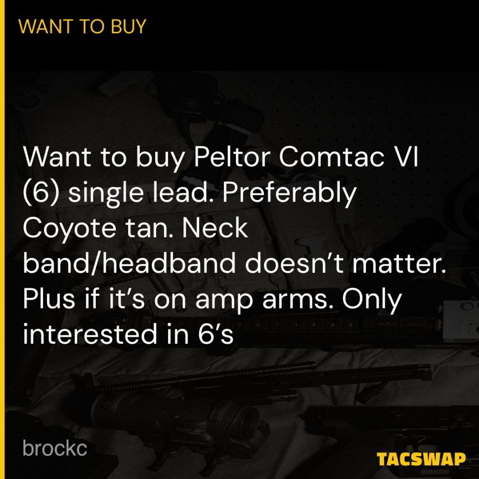 Post 3 -  Peltor Comtac VI single lead