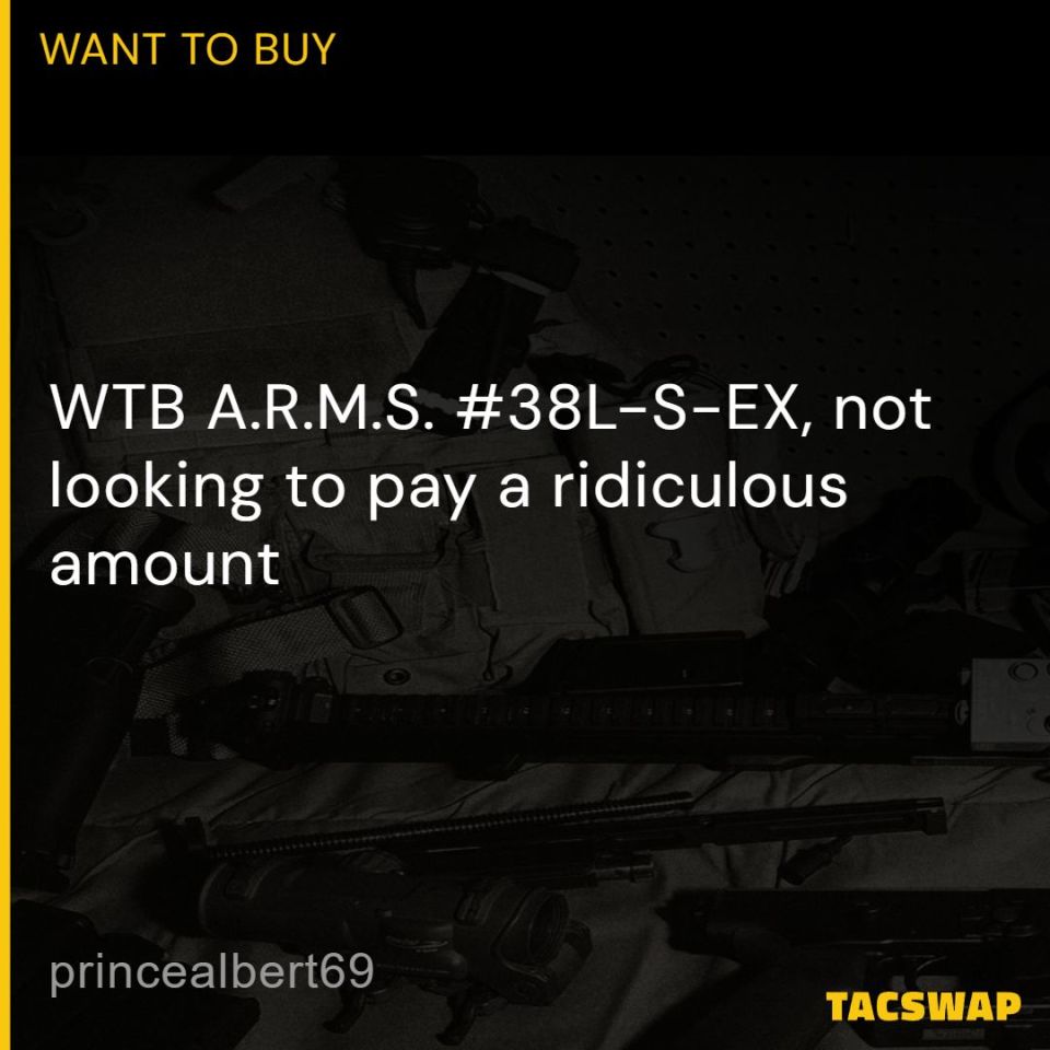Post 2 - WTB ARMS #38L-S-EX 