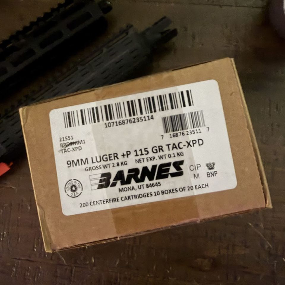 Post 1 - Barnes 9mm 115 gr. +P TAC-XPD