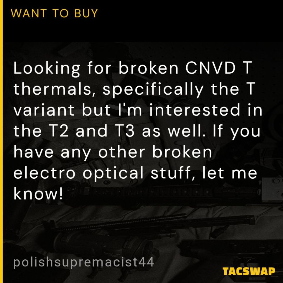 Post 4 - WTB ISO Broken CNVD T