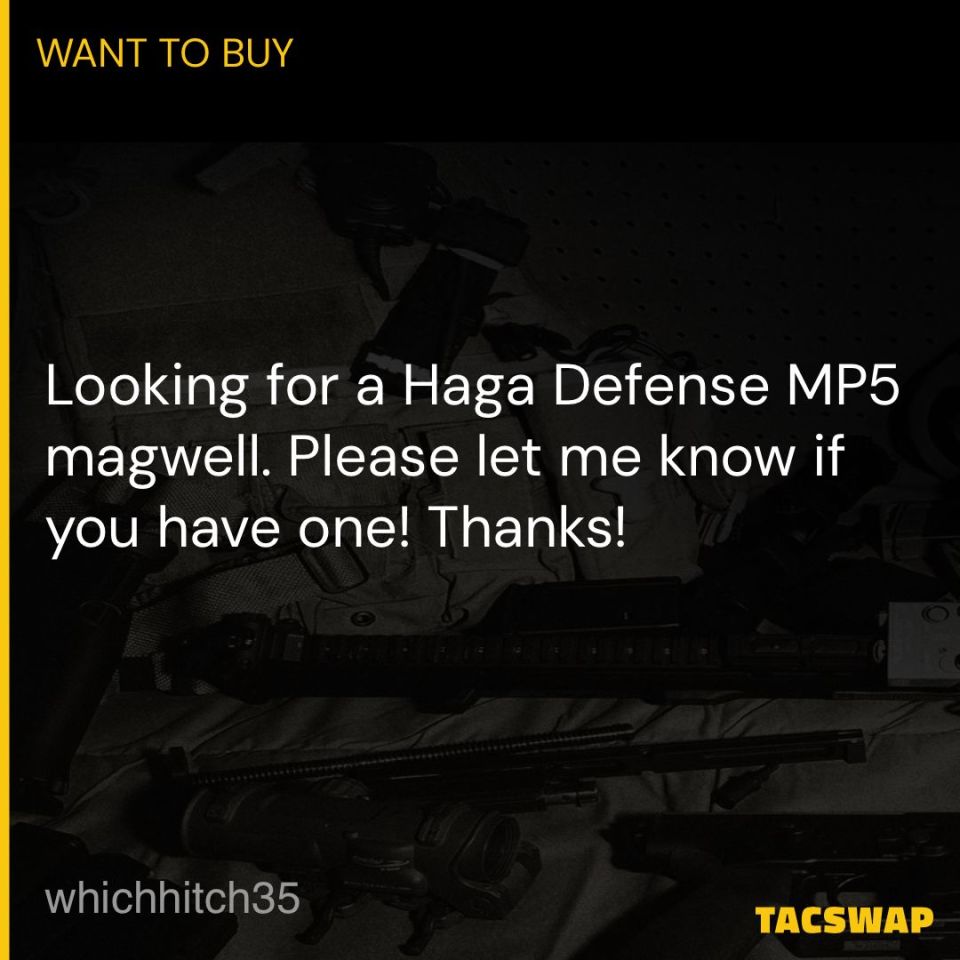 Post 1 - Haga Defense MP5 Magwell