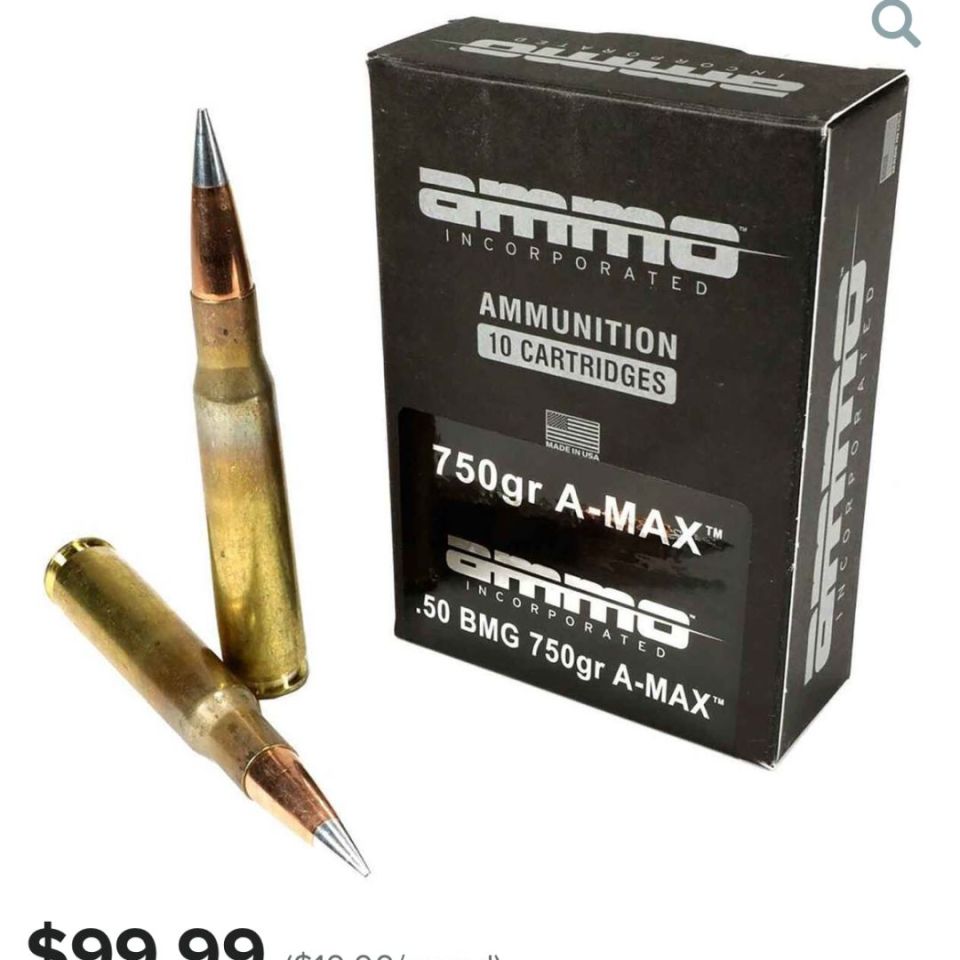 Post 2 - 50 BMG Hornady Amax - Ammo Inc