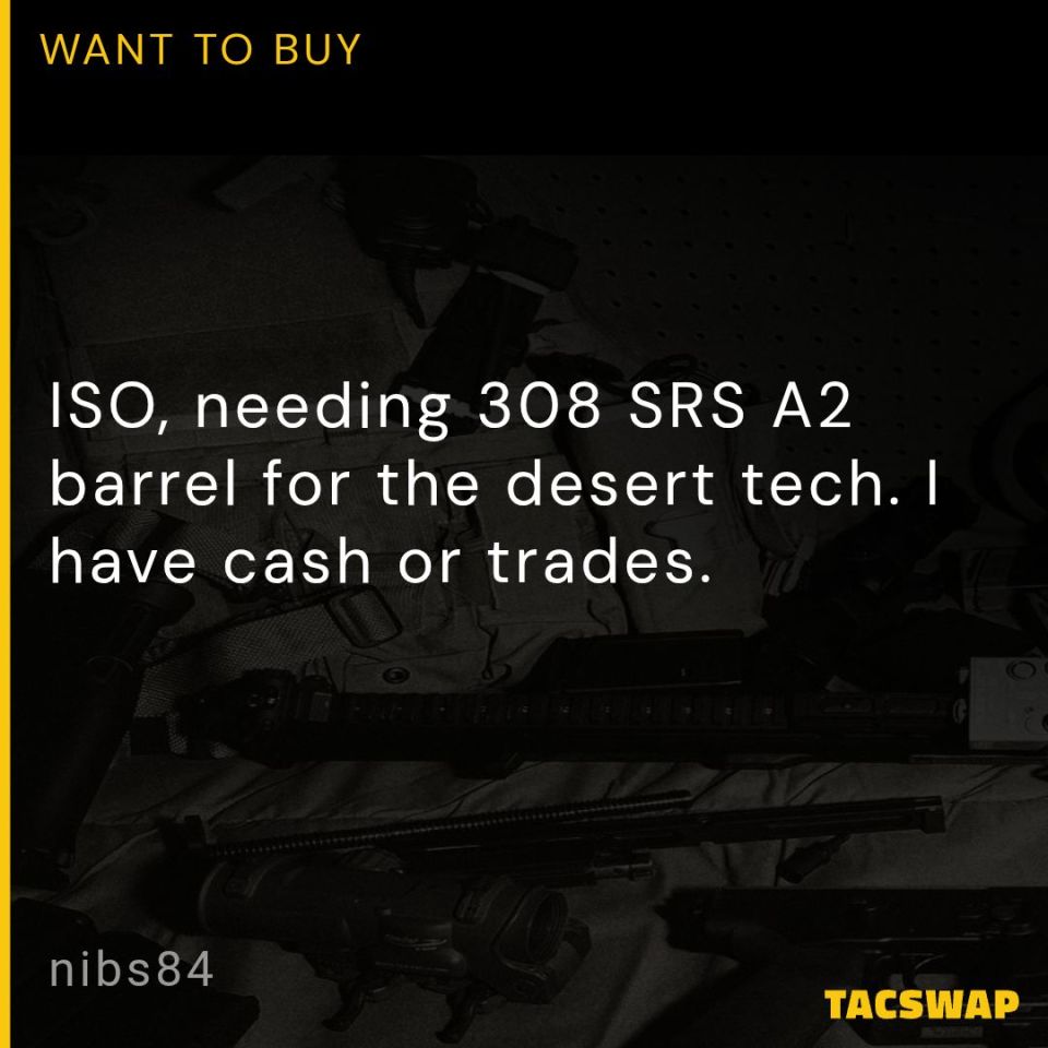Post 1 - Desert Tech SRSA2 .308 barrel