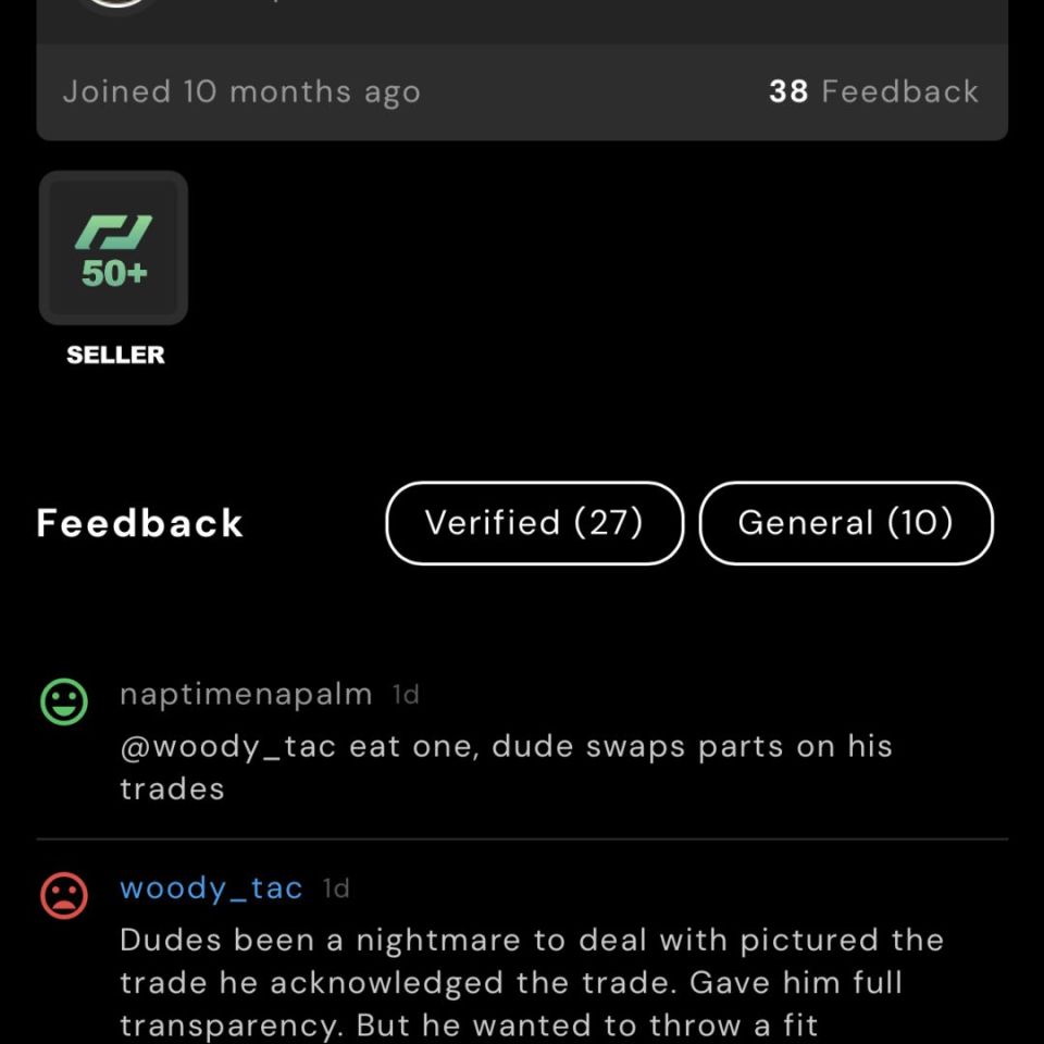 Post 1 - Buyer beware. 