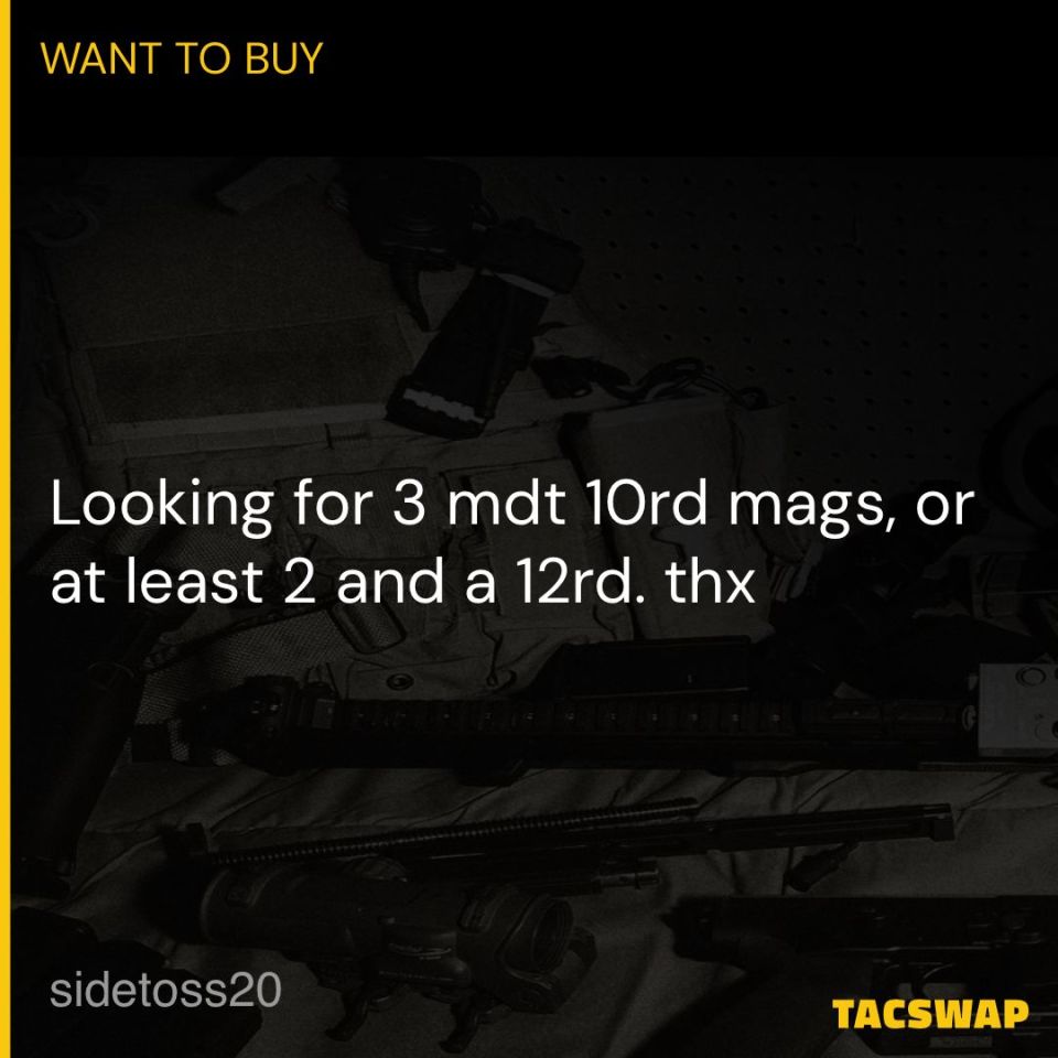 Post 1 - MDT metal AICS mags 10/12rd