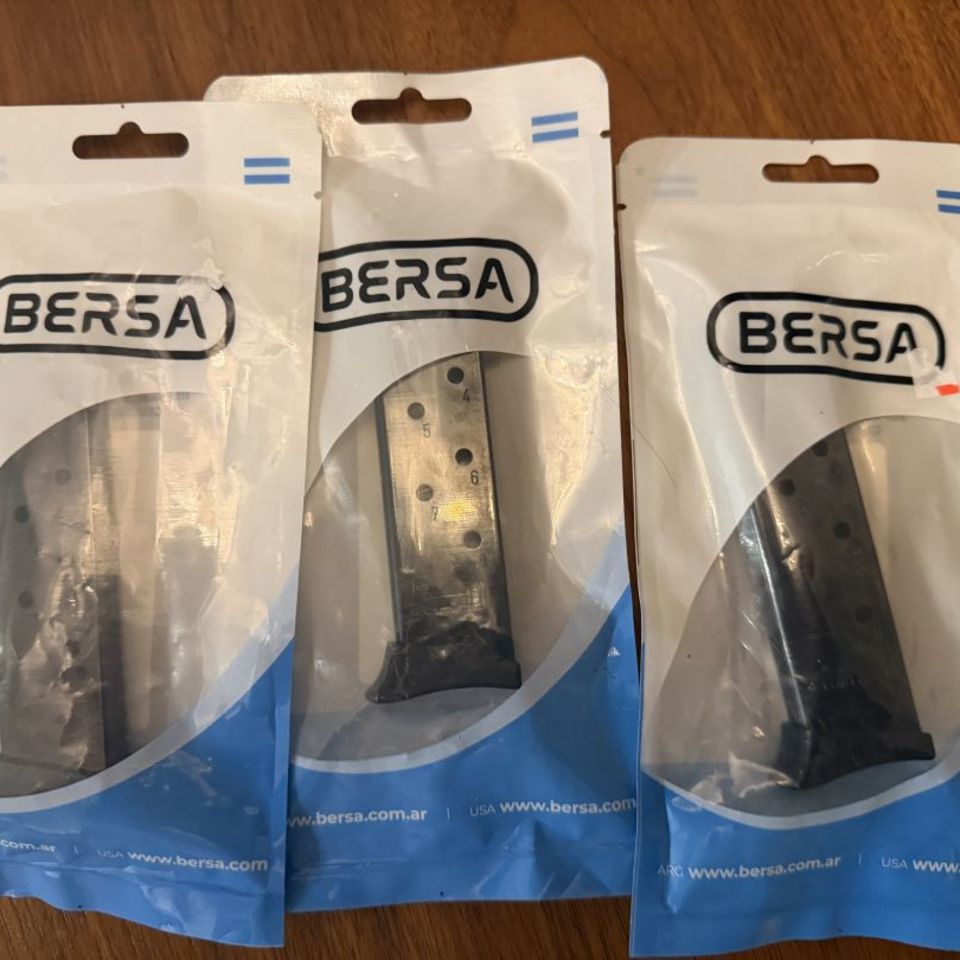 Post 5 - 3 Bersa 380 single stack mags