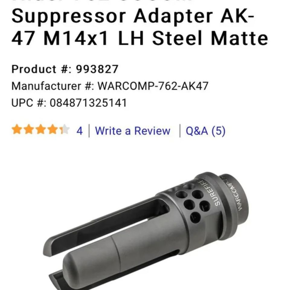 Post 5 - WTB AK Surefire Flash Hider