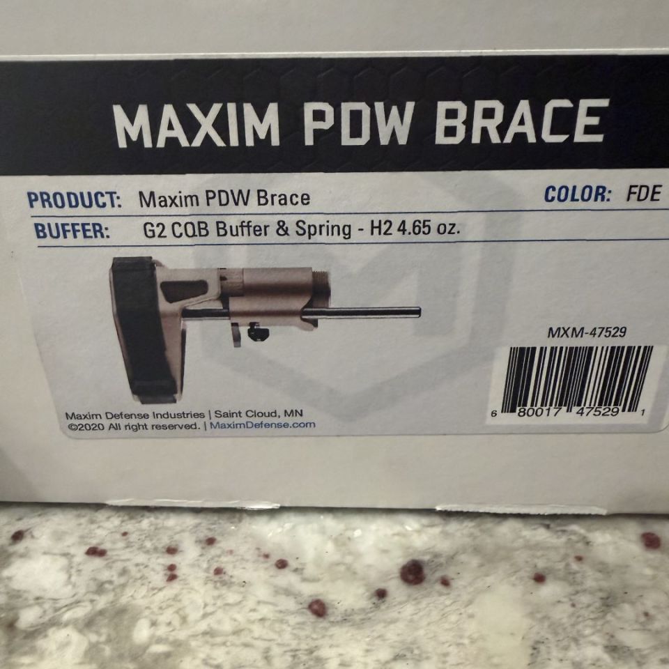 Post 1 - Maxim Pdw brace 
