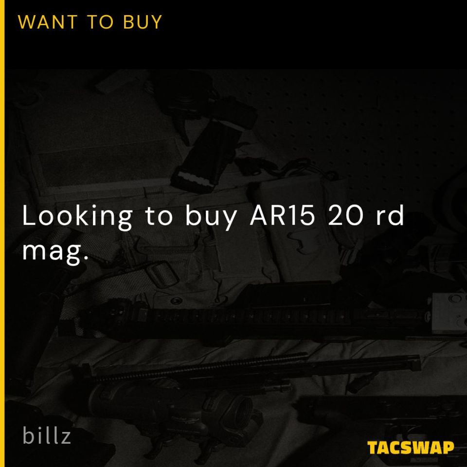 Post 1 - Looking for USGI AR15 20rd Mag
