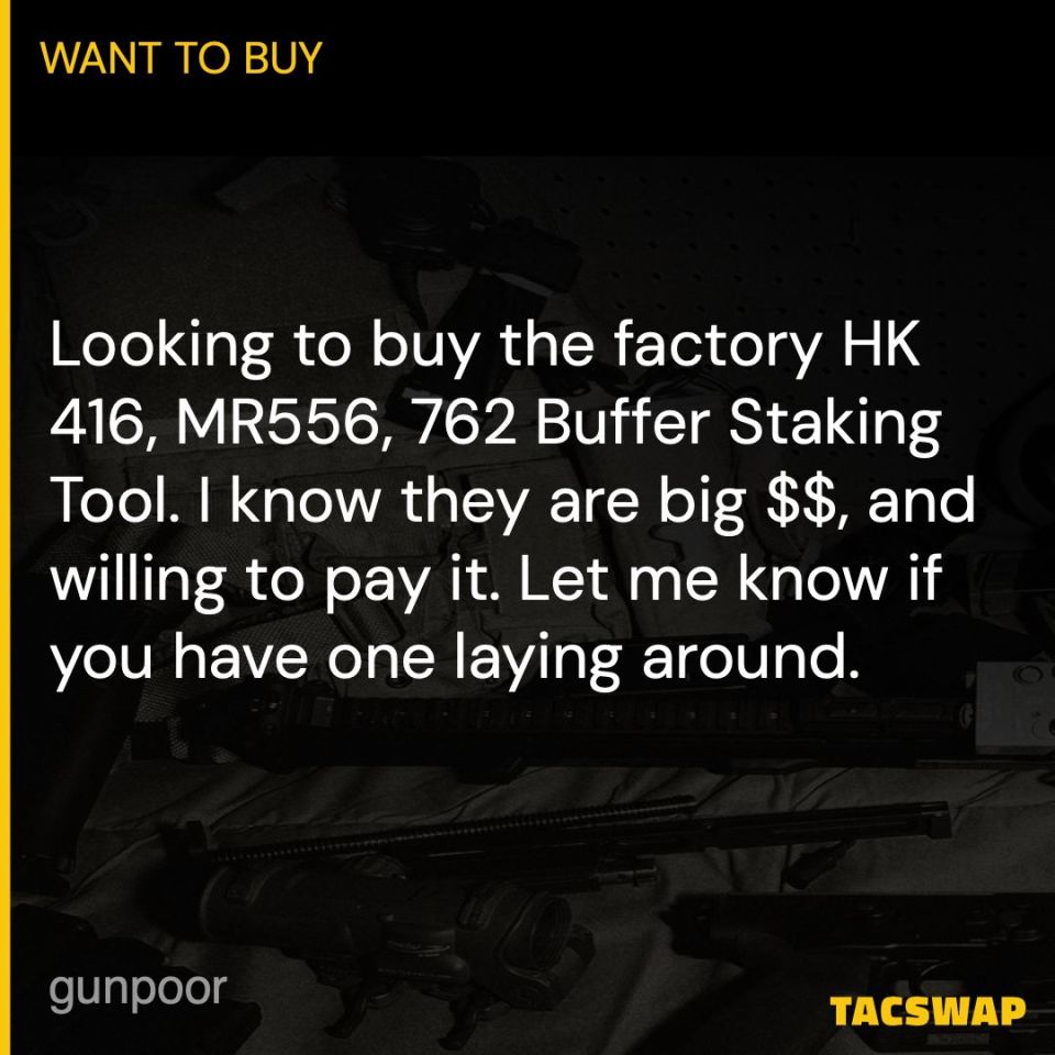 Post 1 - WTB:  HK Buffer Staking Tool