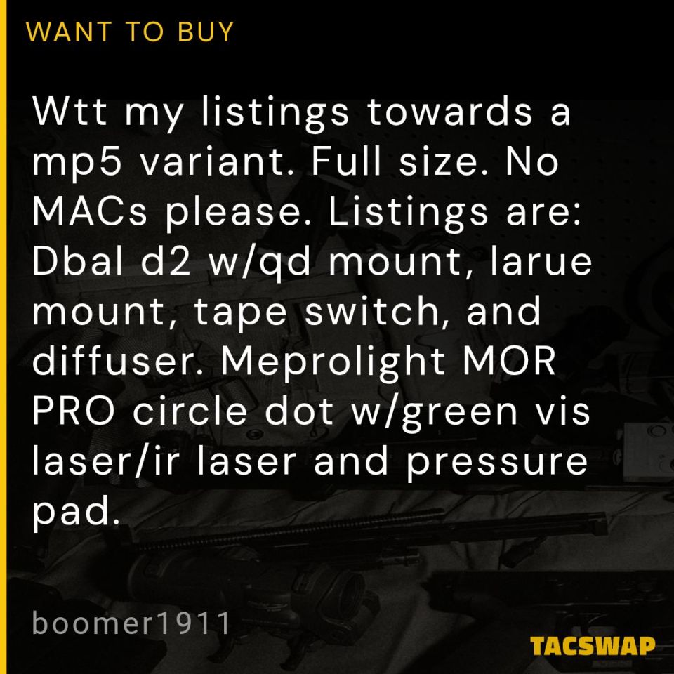 Post 2 - Full size Mp5 variant