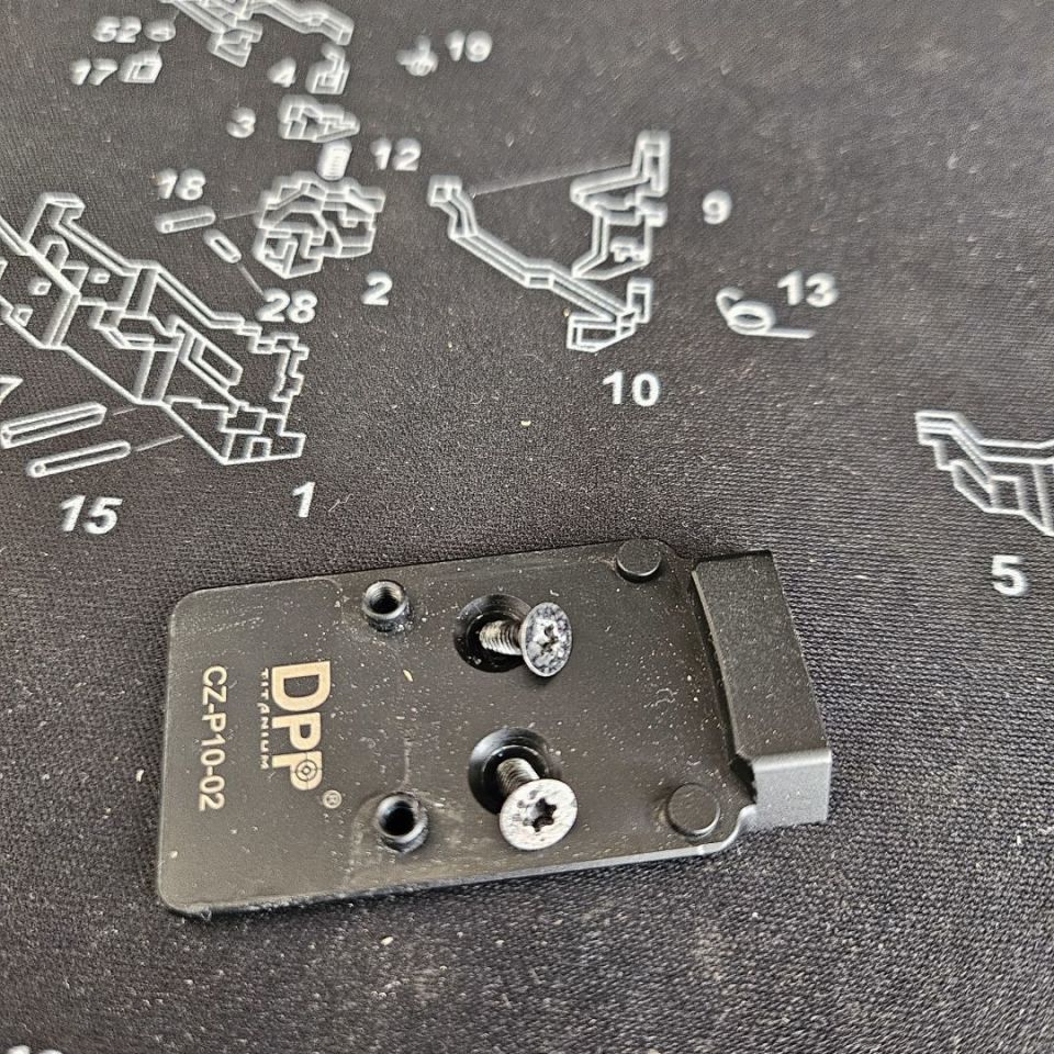 Post 1 - CZ P10 RMR Optic Plate