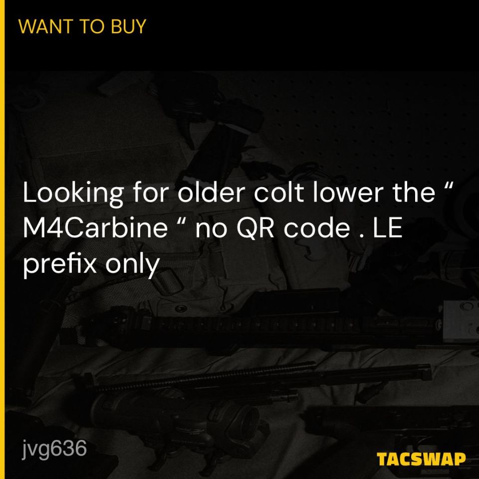 Post 4 - Colt Lower rollmarked 