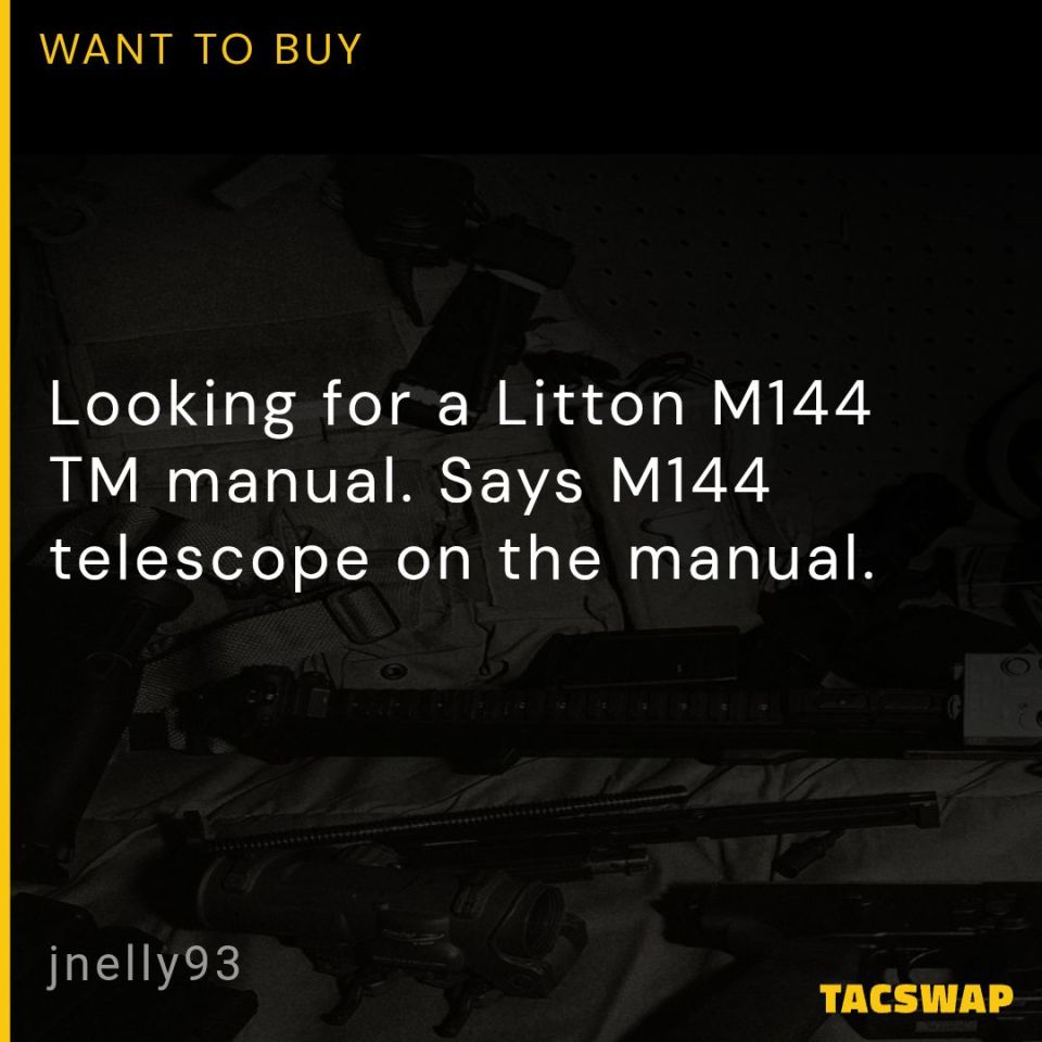 Post 4 - M144 Litton Spotter Manual 