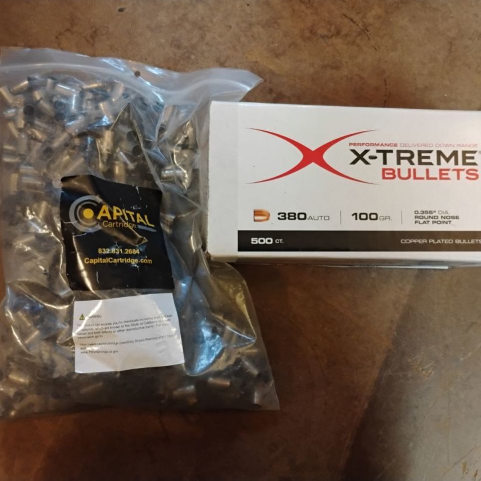 Post 1 - 380 Bullets/ Nickel Brass