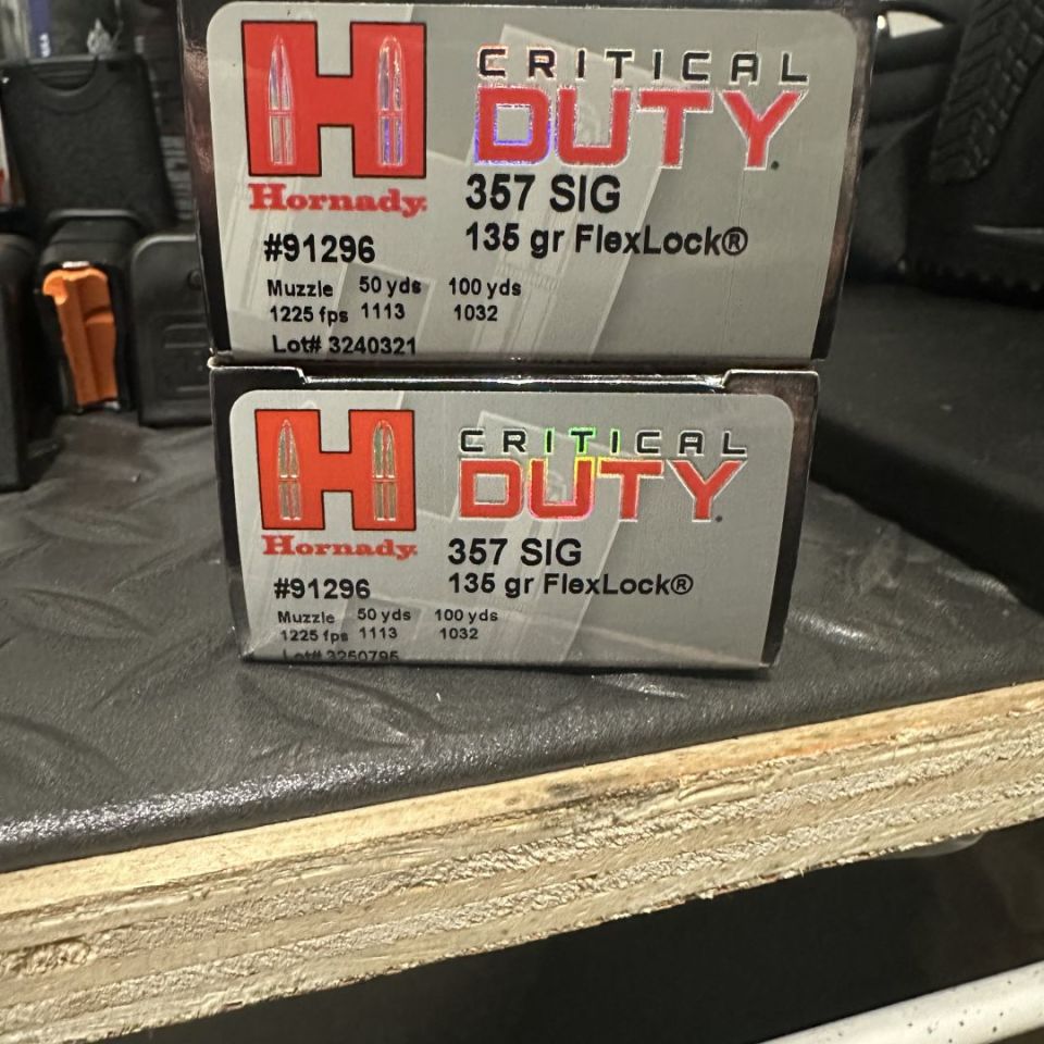 Post 2 - Hornady .357 Sig 135Gr
