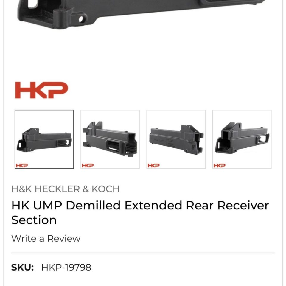 Post 2 - HK UMP receiver rear stub
