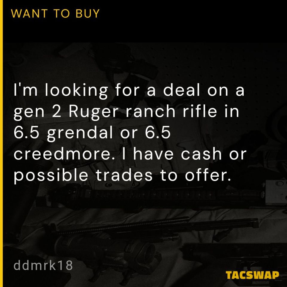 Post 1 - WTB Ruger American gen 2 