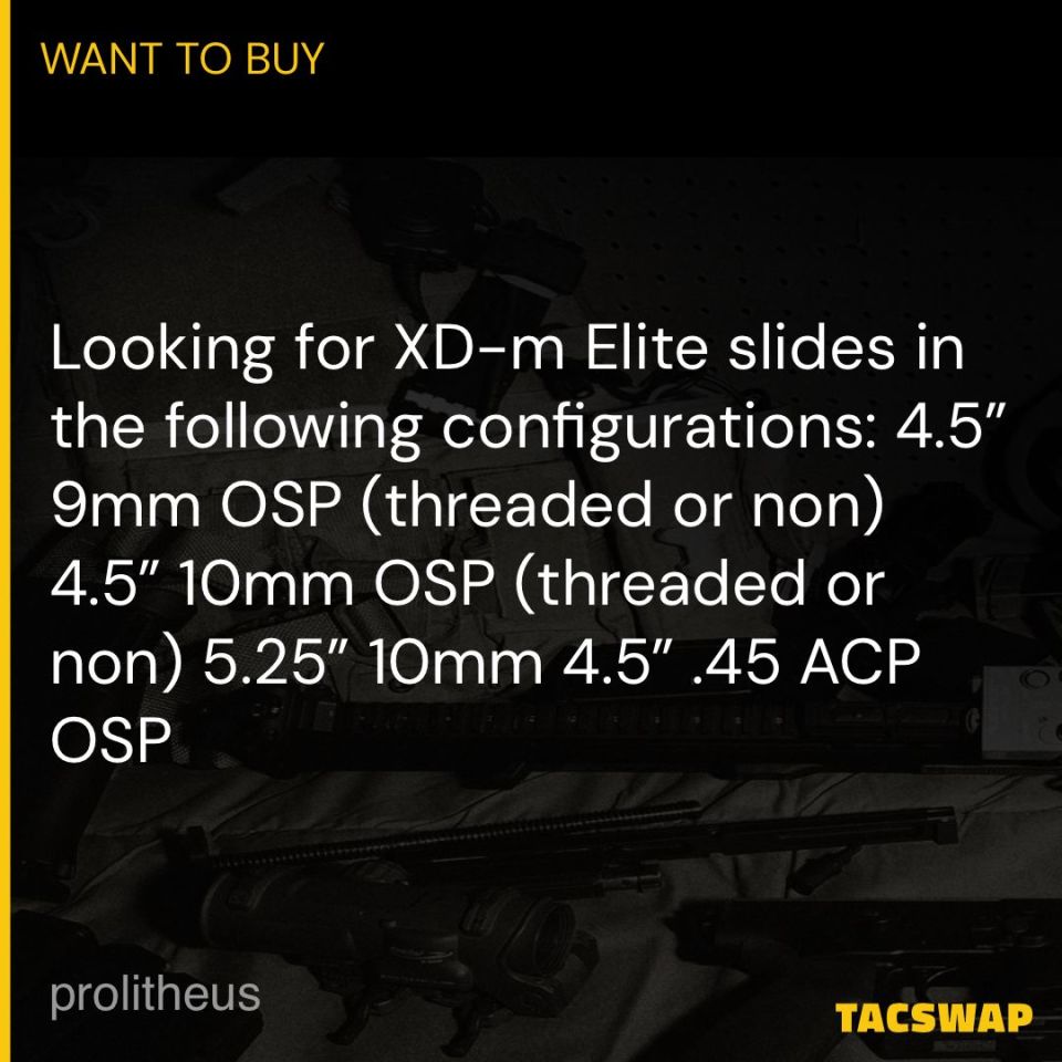 Post 2 - XDM / XD-m Elite Slides