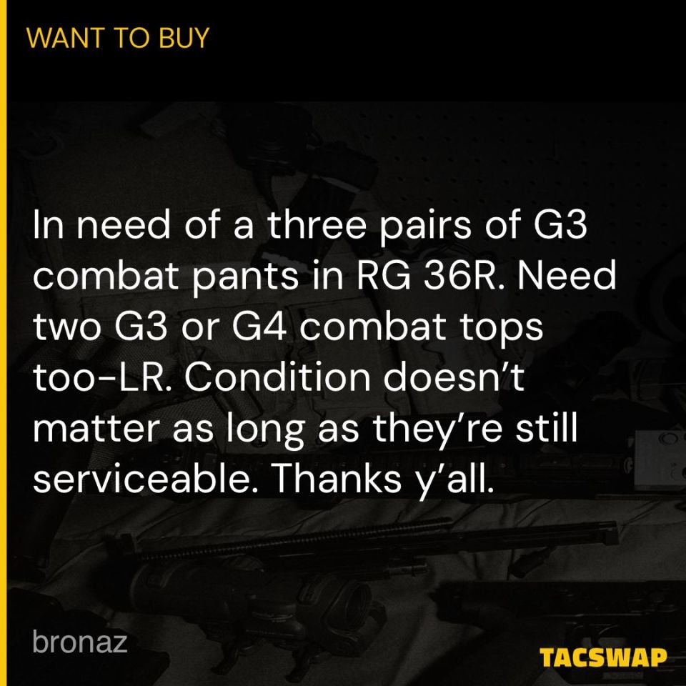 Post 1 - WTB Crye G3 RG