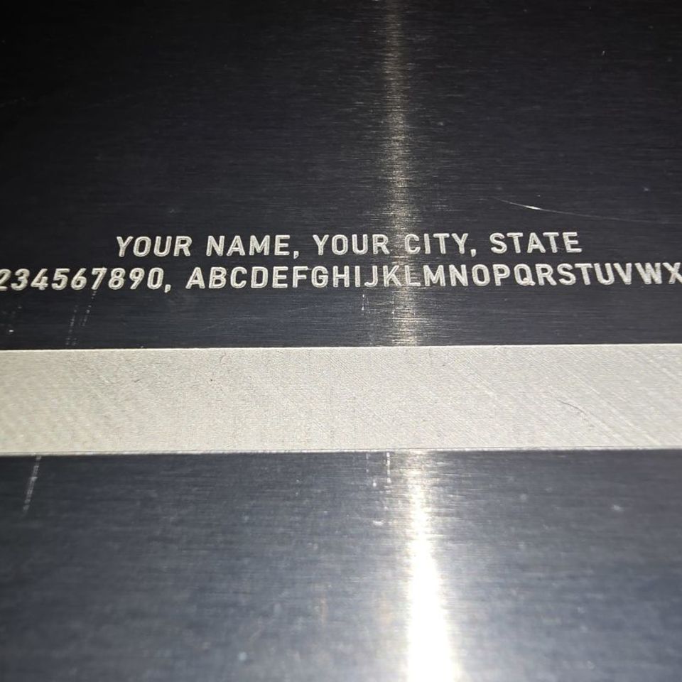 Post 2 - Form 1 laser engraving